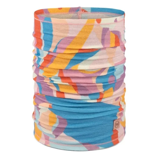 Chusta Buff Merino Lightweight Prints Neckwear - Lagua Pink Tani
