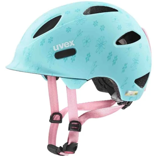 Kask rowerowy dziecięcy Uvex Oyo Style - Flowers Cyan Matt - 45-50 cm Szybka wysyłka