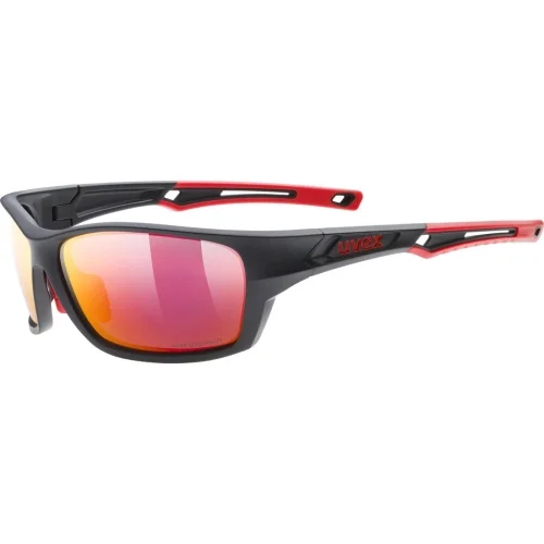 Okulary Uvex Sportstyle 232 - Black/mat/red Cena promocyjna
