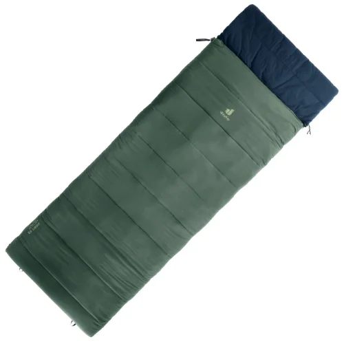 Popularny Jednowarstwowy śpiwór kopertowy Deuter Orbit SQ +6C/43F-Prawy Ivy-Ink