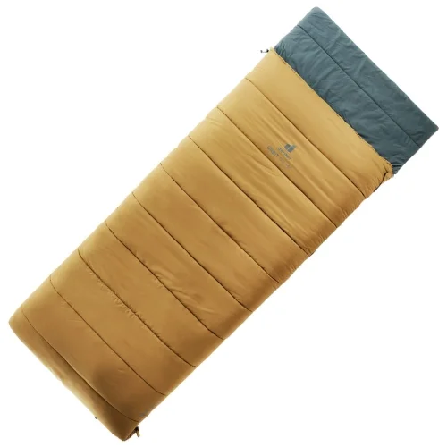 Jednowarstwowy śpiwór kopertowy Deuter Orbit SQ +6°-Lewy Caramel-Teal Super okazja