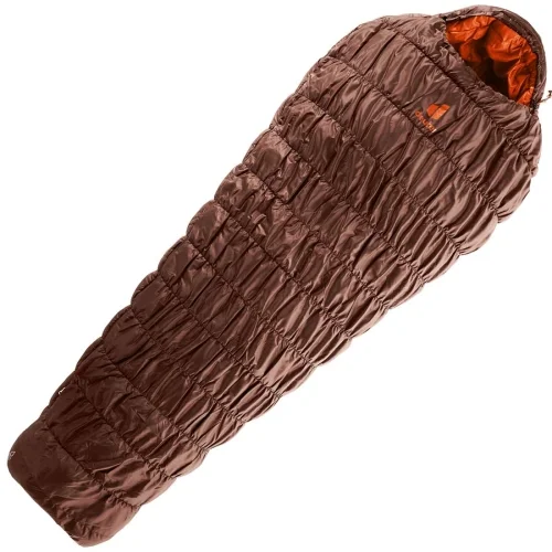 Wyprzedaż śpiwór trzysezonowy dla wysokich Deuter Exosphere -6° LONG - Prawy Umbra-Paprika