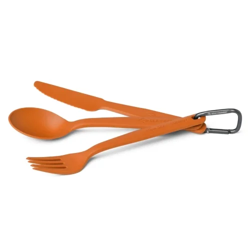Zestaw sztućców Sea To Summit Camp Cutlery Set - 3pc - Burnt Orange Wysoka jakość