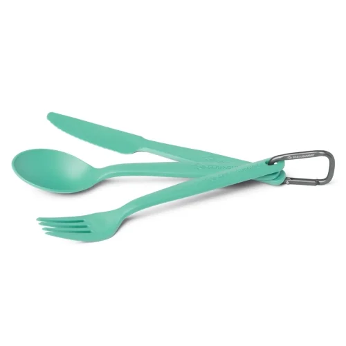 Darmowy zwrot Zestaw sztućców Sea To Summit Camp Cutlery Set - 3pc - Light Green