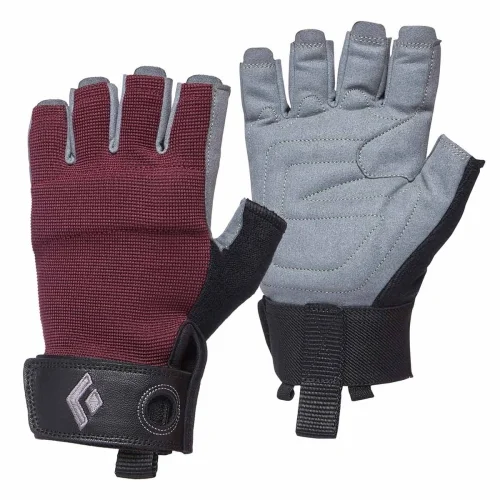 Damskie rękawice Black Diamond Women's Crag Half-Finger-Bordeaux Wyprzedaż