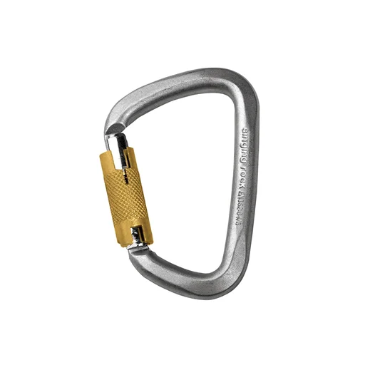 Obniżka ceny Karabinek D Steel Triple-lock 50kN