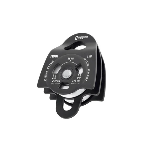 Bloczek Pulley Twin Roll Black Tani