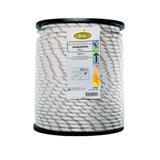 Bezpieczna płatność Lina półstatyczna Industrie 11 mm 200 m White