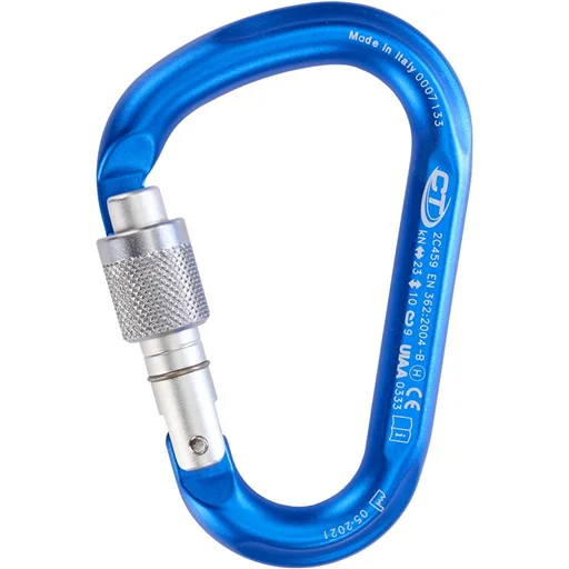 Tani Karabinek HMS zakręcany Snappy CF SG blue