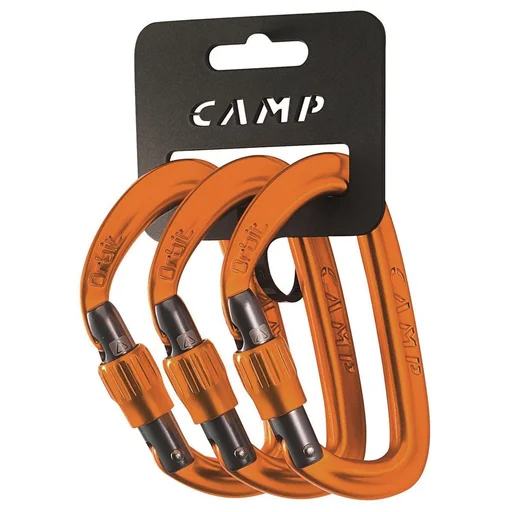 Karabinek Orbit Lock 3 Pack pomarańczowe Wyprzedaż