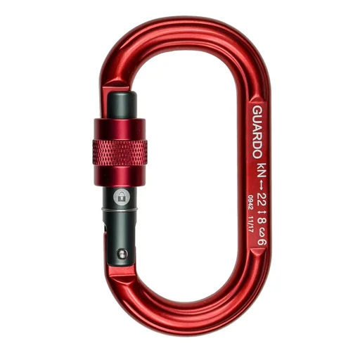 Rabat Karabinek owalny Guard O Red