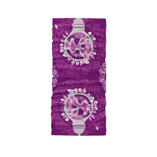 Bezpieczne zakupy Chusta wielofunkcyjna 4 Fun - Eco Mandala Viola