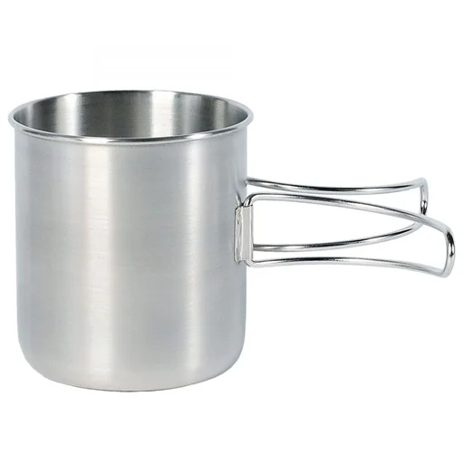 Dostępne od ręki Kubek stalowy turystyczny Handle Mug 500 ml