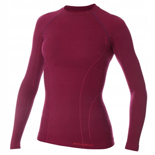 Koszulka damska Active Wool - śliwkowy Kup teraz
