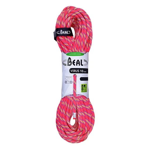 Bezpieczne zakupy Lina dynamiczna Virus 10 mm 50 m pink