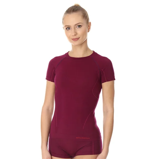 Sprawdź teraz Koszulka damska Active Wool - śliwkowy