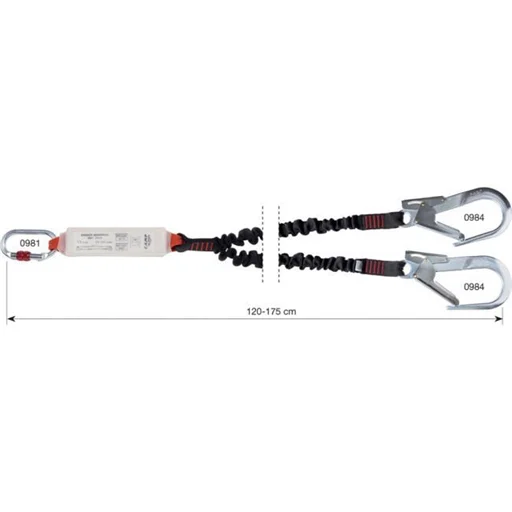 Lonża Y Shock Absorber Rewind 120-175 cm ALUMGO Tylko do końca tygodnia