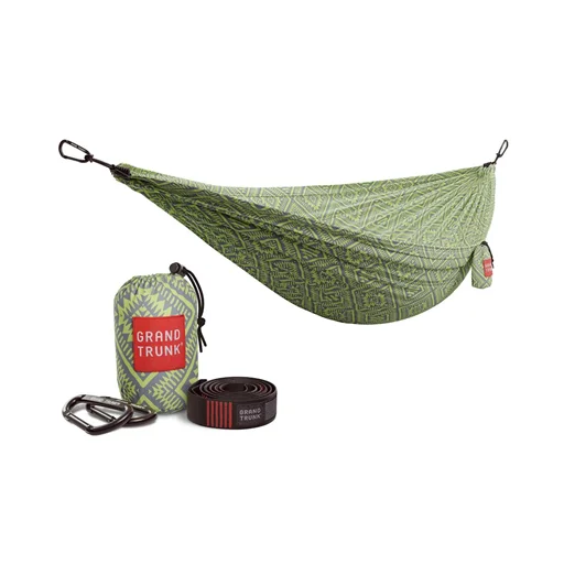 Promocja Hamak Double Deluxe Print nylon+Straps Green Mamba