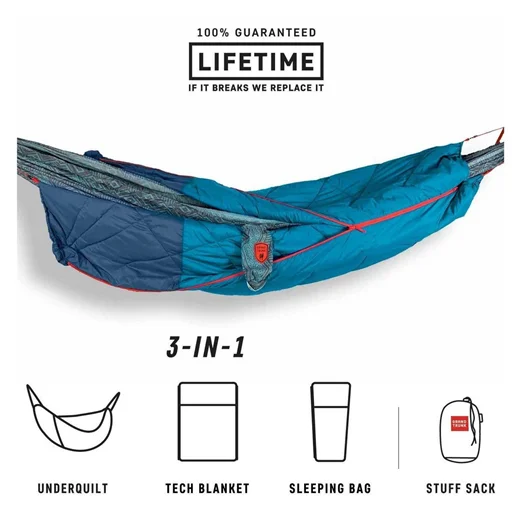 Śpiwór do hamaka 360 ThermaQuilt 3in1 Blue Oferta limitowana