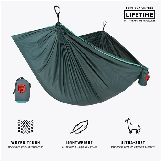 Hamak Grand Trunk TrunkTech Double teal/turquoise Super okazja