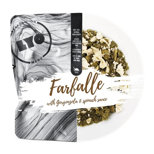 Bezpieczne zakupy Danie Farfalle ze szpinakiem i gorgonzolą 370g