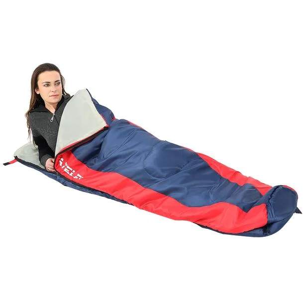 ŚPIWÓR TURYSTYCZNY TRAVELER 210x80/50CM GRANATOWO CZERWONY ENERO CAMP Promocja