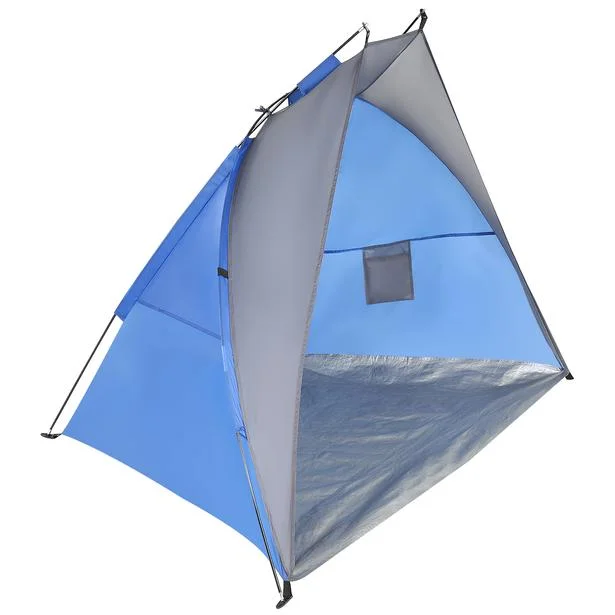Wyjątkowa oferta NAMIOT OSŁONA PLAŻOWA SUN 200x100x105cm SZARO-NIEBIESKA ENERO CAMP