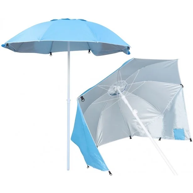 PARASOL PARAWAN PLAŻOWY 2W1 190CM Taniej
