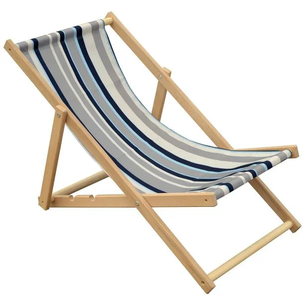 Nowość LEŻAK DREWNIANY CLASSIC PASY 10