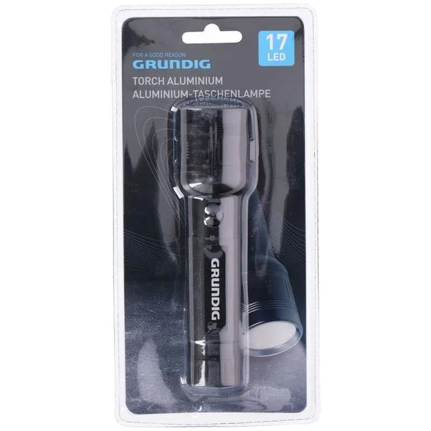 Ekspresowa dostawa LATARKA TAKTYCZNA ALUMINIOWA 14cm 17LED GRUNDIG