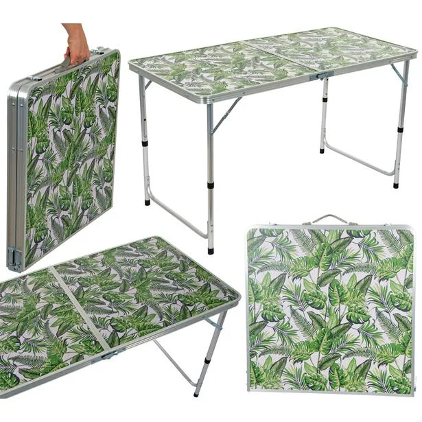 STOLIK TURYSTYCZNY SKŁADANY KEMPINGOWY 120X60X54.5/70CM JUNGLE Kup teraz