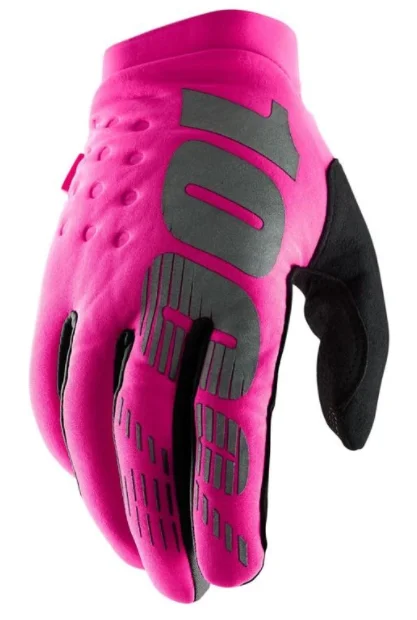 Oferta czasowa Rękawiczki damskie 100% BRISKERneon pink black