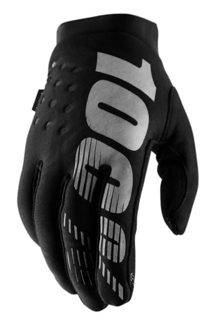 Hit sprzedaży Rękawiczki 100% BRISKER Glove black grey