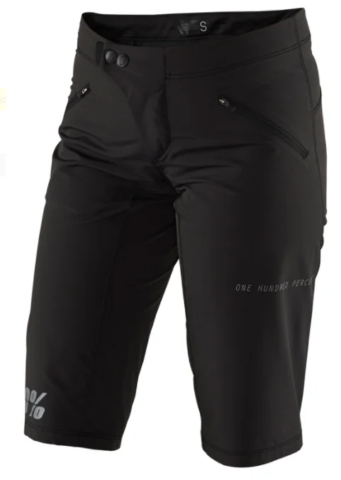 Szorty damskie 100% RIDECAMP black Ekspresowa dostawa