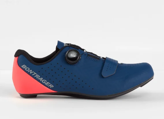 Zniżka Buty szosowe Bontrager Circuit 42Nautical Navy/Radioactive Coral
