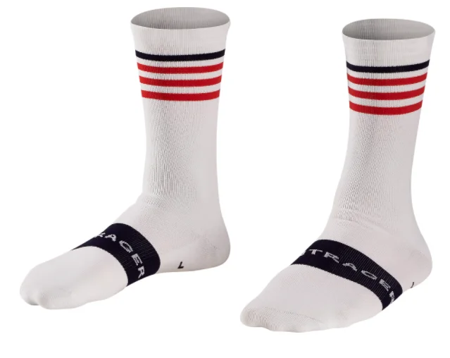 Skarpetki Bontrager Race Crew M (39-40) białe pask Oferta