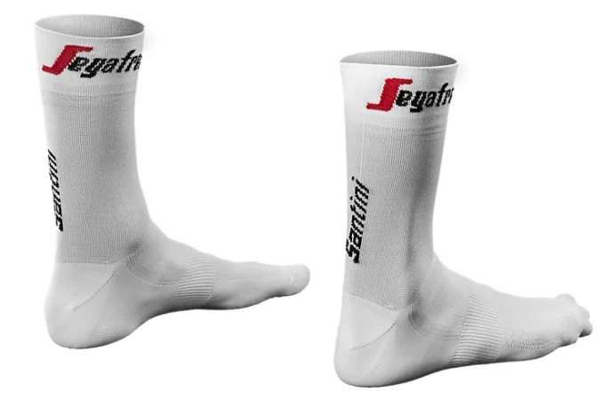 Skarpetki Trek Segafredo Santini Letnie XS/S białe Super okazja