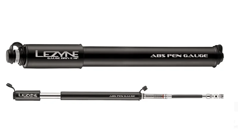 Premium Pompka ręczna LEZYNE GAUGE DRIVE HP M ABS z manometrem 120psi dł.długa 232mm czarna