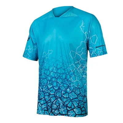 Endura Koszulka SingleTrack Print Tee niebieski Taniej