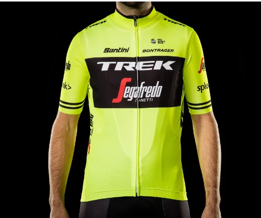 Darmowy zwrot Koszulka Santini Trek-Segafredo Replica żółta L