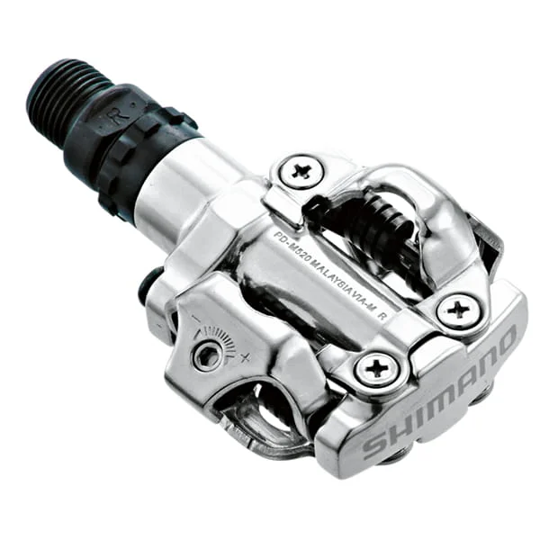 Pedały MTB spd 520 srebrne Bezpieczne zakupy