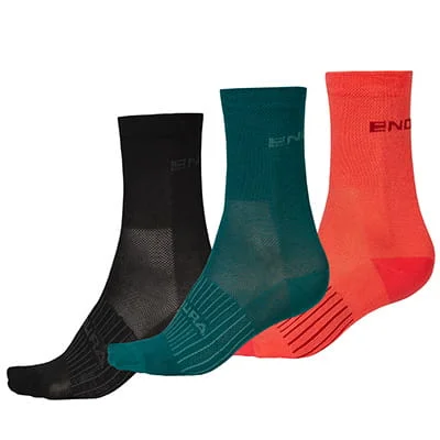 ENDURA Damskie skarpety Coolmax® Race 3-pcs czarny Bezpieczna płatność