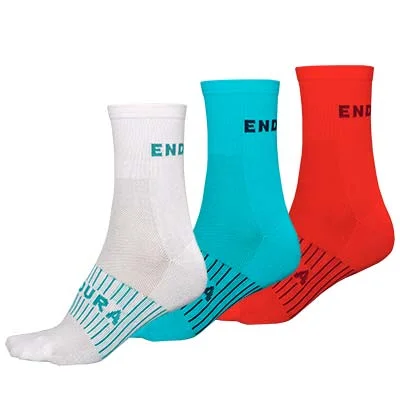 ENDURA Damskie skarpety Coolmax® Race 3-pcs niebieski Wyprzedaż