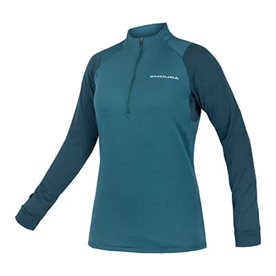 Endura Damska koszulka SingleTrack Fleece Turkus Wyprzedaż