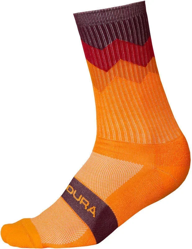 ENDURA Skarpetki Jagged mandarynka L-XL Rabat