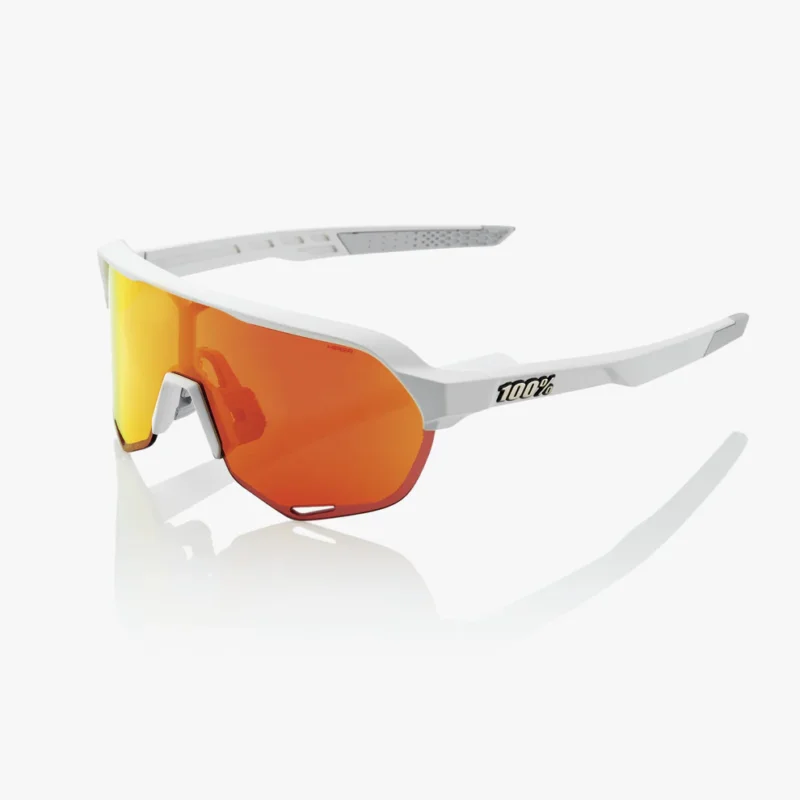 Kup online Okulary 100% S2 Soft Tact Off White - HiPER Red