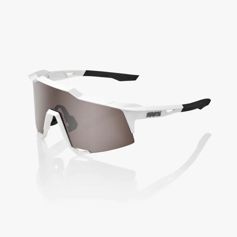 Zamów teraz Okulary 100% SPEEDCRAFT Matte White - HiPER Silver
