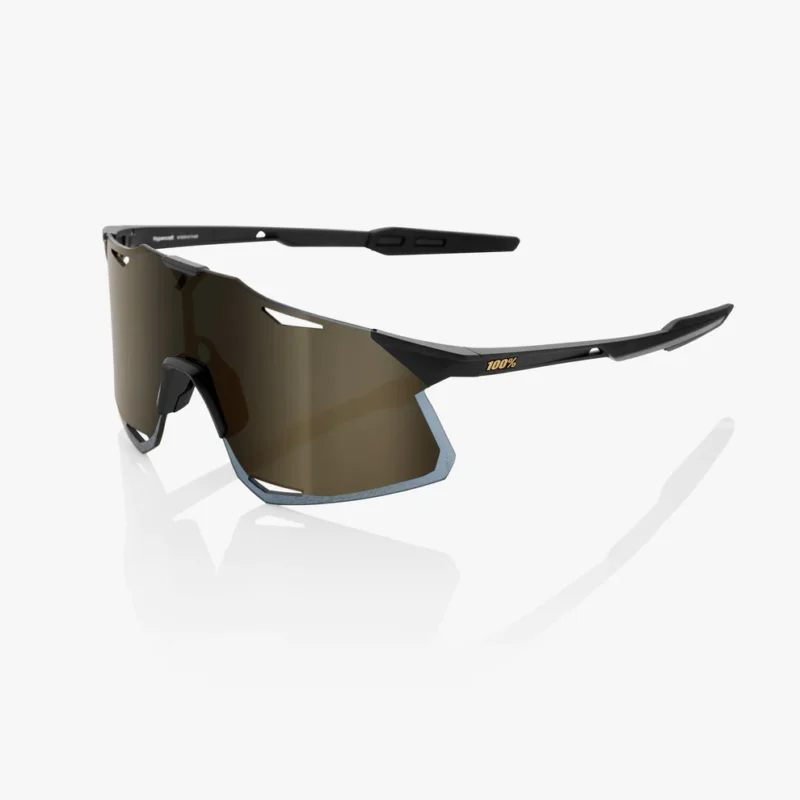 Zamów teraz Okulary 100% HYPERCRAFT Mate Black Soft Gold Mirror Lens
