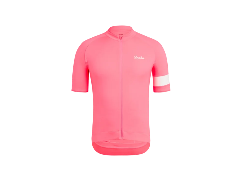 Ostatnie sztuki Koszulka rowerowa Rapha CoreFluorescencyjny różowy