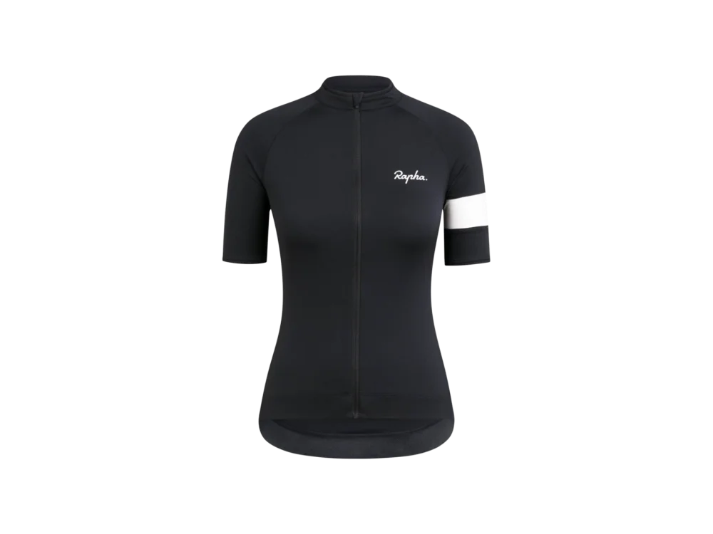Hit cenowy Damska koszulka rowerowa Rapha Core Czarny